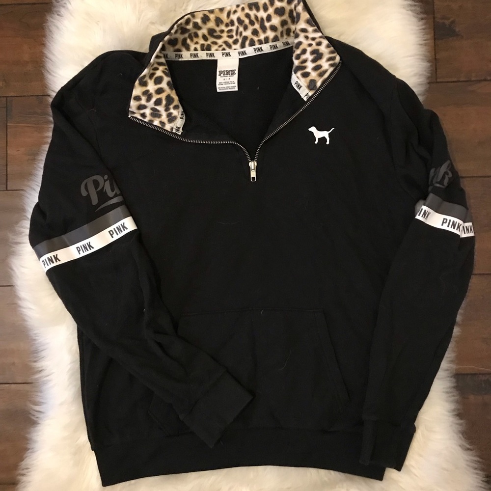 PINK quarter zip up